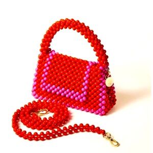 🎉HP🎉Kate Spade ♠️ xTarget NWT Beaded Red and Pink Handbag